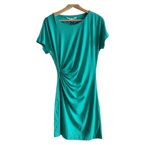 Diane Von Furstenberg Bright Peacock Melek Dress Size M - Picture 2 of 15